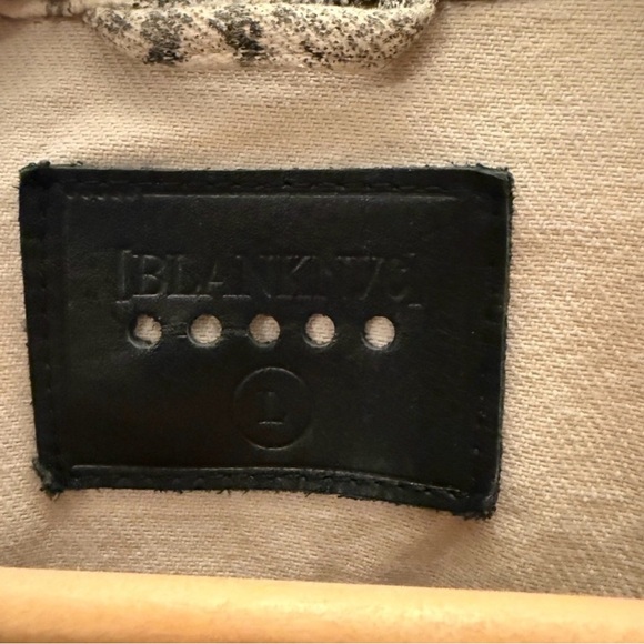 BLANKNYC Snake-Print Jean Jacket in Gray and White - Picture 2 of 5